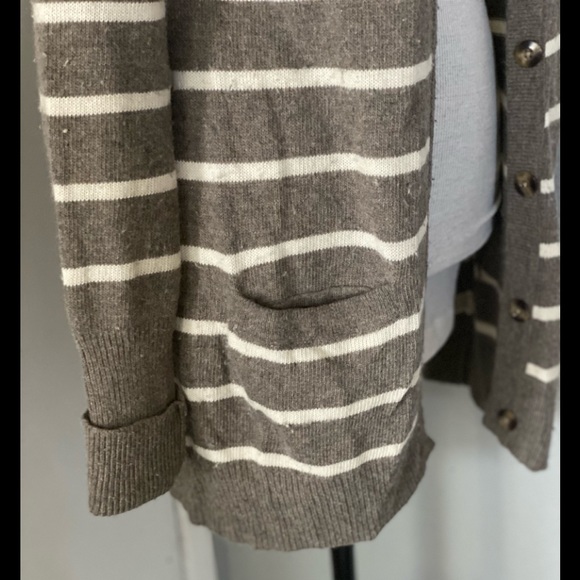 Abercrombie & Fitch Irregular Striped Cardigan, Medium - Picture 4 of 5